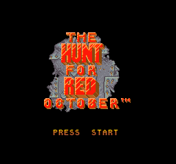 The Hunt for Red October Title Screen